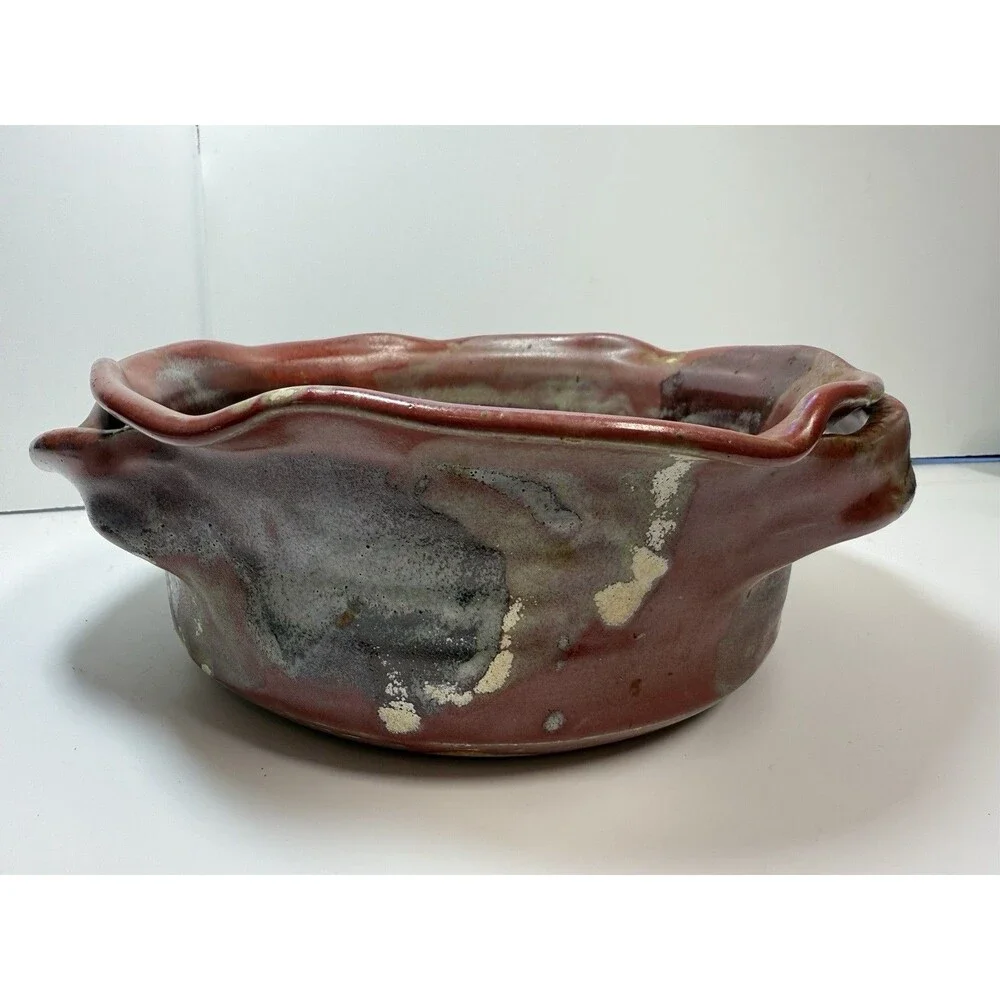 Buie Pottery Baker With 2 Handles 2 Quart Baking Serving Bowl